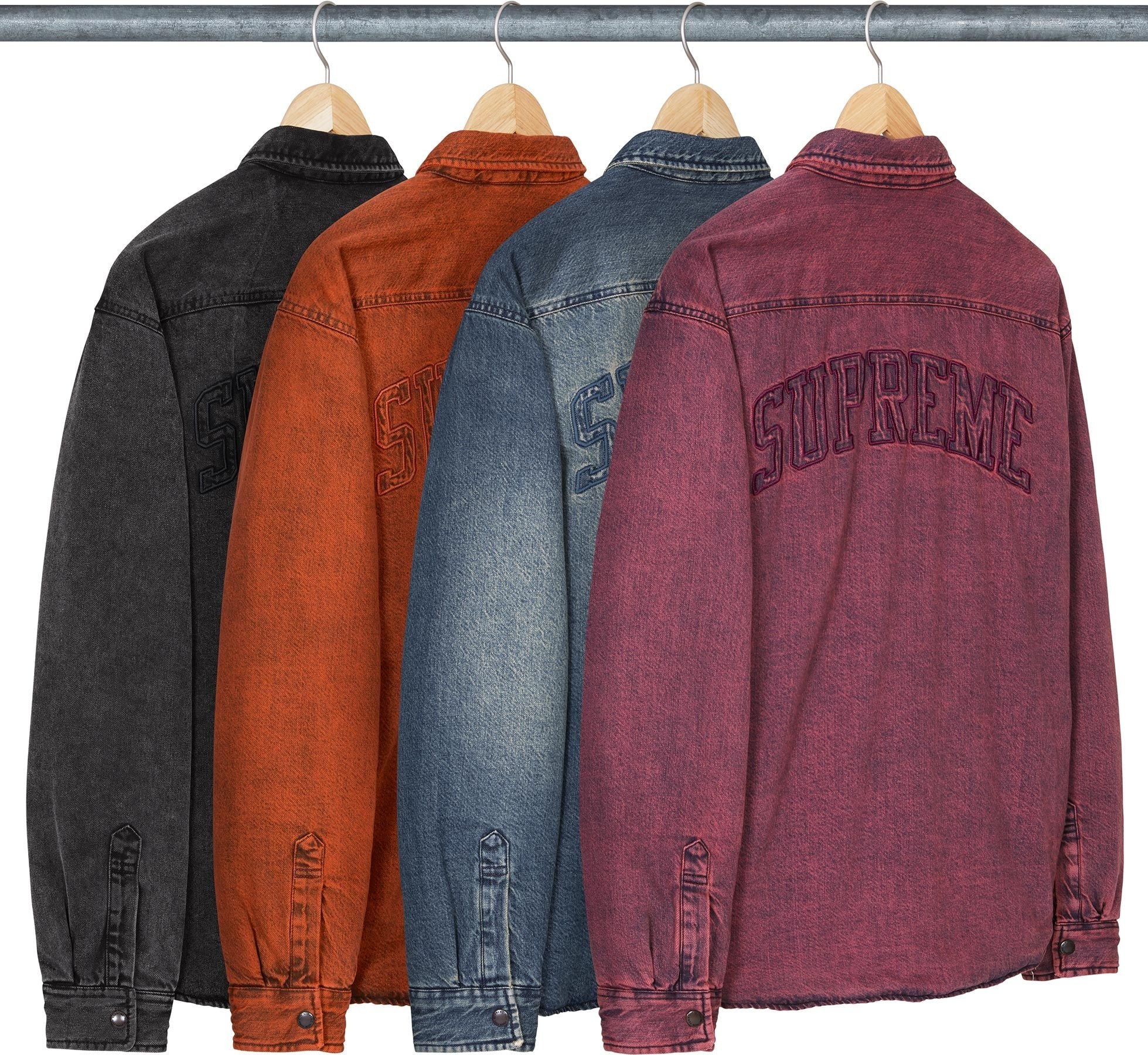 Shearling Lined Denim Work Shirt